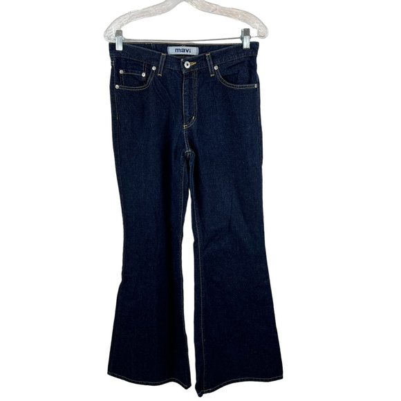 Mavi Denim - NWOT Mavi Style 192 Flared Denim Jeans Dark Wash Classic 100% Cotton Size 29/30